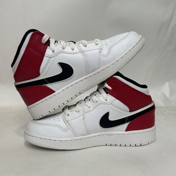 Nike Air Jordan 1 Mid Retro GS “Chicago/White Red” 2024 - Picture 3 of 8